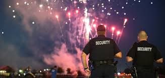 Professional event security team
